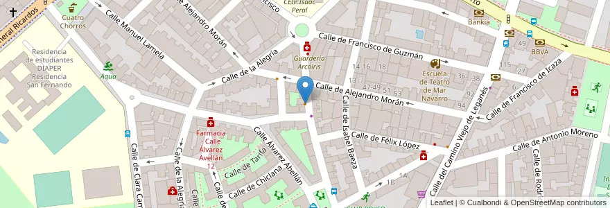 Mapa de ubicacion de Bar El Encuentro en إسبانيا, منطقة مدريد, منطقة مدريد, Área Metropolitana De Madrid Y Corredor Del Henares, مدريد.