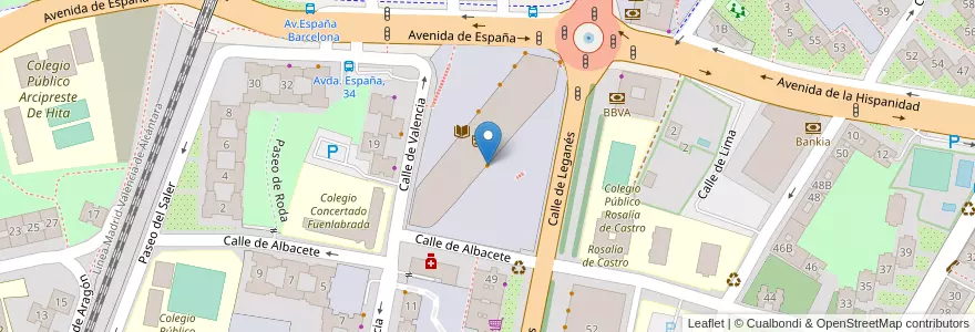 Mapa de ubicacion de Bar El Españolito en Espanha, Comunidade De Madrid, Comunidade De Madrid, Área Metropolitana De Madrid Y Corredor Del Henares, Fuenlabrada.