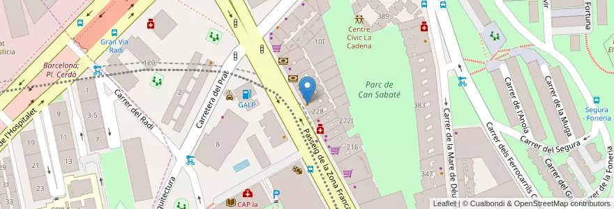 Mapa de ubicacion de Bar El Faro en اسپانیا, Catalunya, Barcelona, Barcelonès, Barcelona.