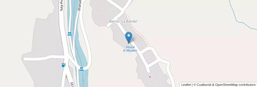Mapa de ubicacion de Bar El Mirador en الأرجنتين, Finca El Potrero, Salta, Departamento Iruya, Municipio Iruya.