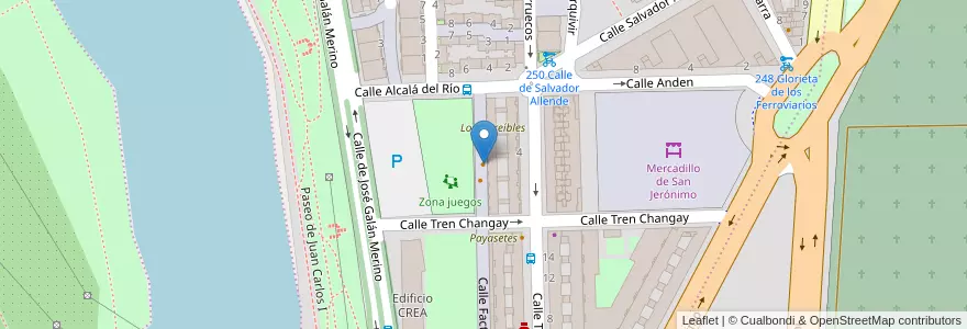Mapa de ubicacion de Bar El Monasterio en スペイン, アンダルシア州, Sevilla, セビリア.