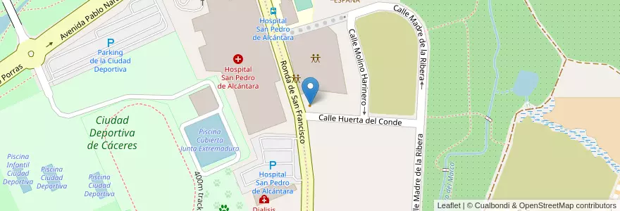 Mapa de ubicacion de Bar El Montadito en Spagna, Extremadura, Cáceres, Cáceres, Cáceres.