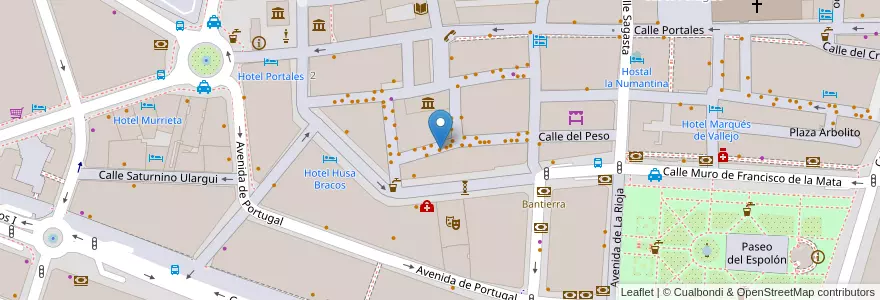 Mapa de ubicacion de Bar el Muro en España, La Rioja, La Rioja, Logroño.