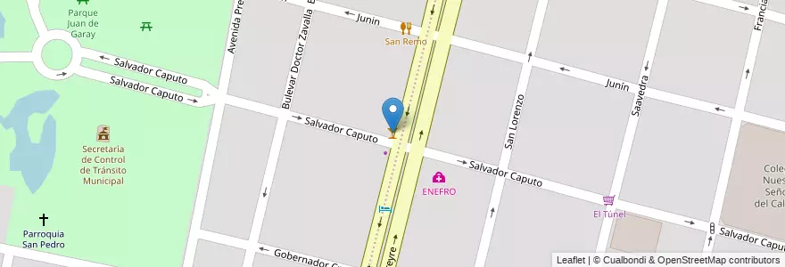 Mapa de ubicacion de Bar El Parque en الأرجنتين, سانتا في, إدارة العاصمة, سانتا في العاصمة, سانتا في.