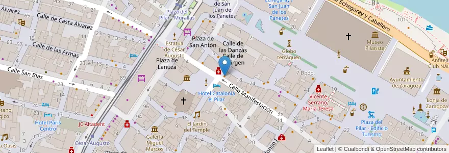Mapa de ubicacion de Bar El Picadillo en Espagne, Aragon, Saragosse, Zaragoza, Saragosse.