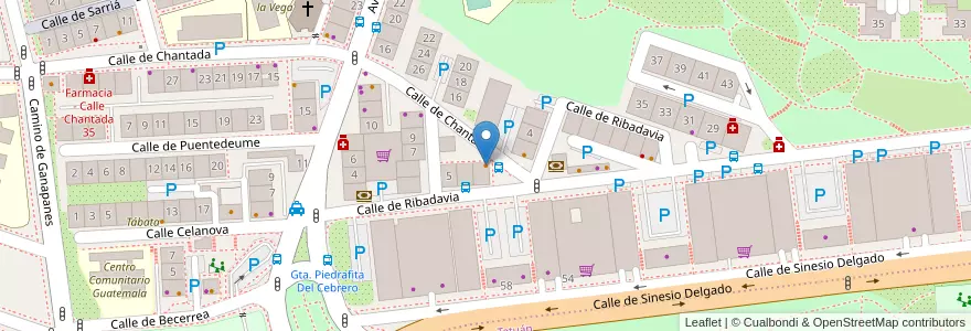 Mapa de ubicacion de Bar El Pinchito 2 en Испания, Мадрид, Мадрид, Área Metropolitana De Madrid Y Corredor Del Henares, Мадрид.