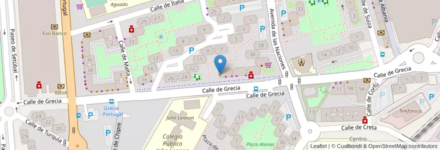 Mapa de ubicacion de Bar El Triángulo en Espanha, Comunidade De Madrid, Comunidade De Madrid, Área Metropolitana De Madrid Y Corredor Del Henares, Fuenlabrada.