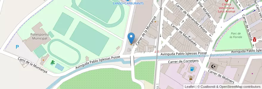 Mapa de ubicacion de Bar Els Arcs en إسبانيا, منطقة بلنسية, فالنسيا, La Ribera Alta, L'Alcúdia.