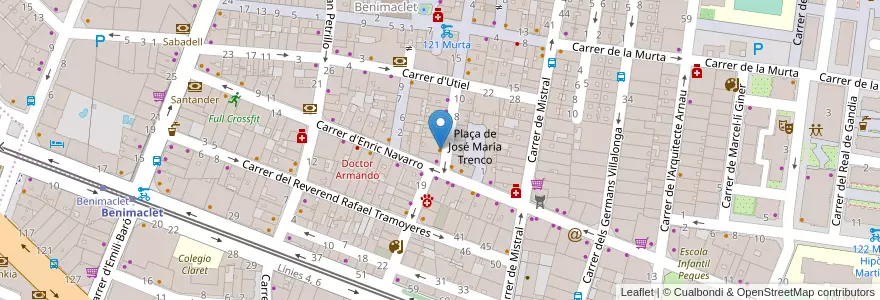 Mapa de ubicacion de Bar Els Xiquets en 西班牙, Comunitat Valenciana, 華倫西亞, Comarca De València, València.