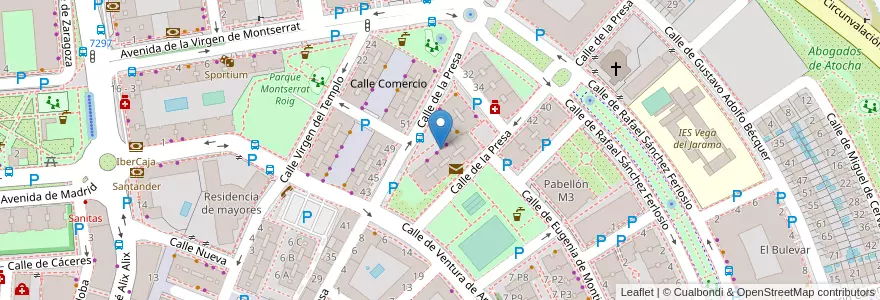Mapa de ubicacion de Bar en Sola en スペイン, マドリード州, Comunidad De Madrid, Área Metropolitana De Madrid Y Corredor Del Henares, San Fernando De Henares.