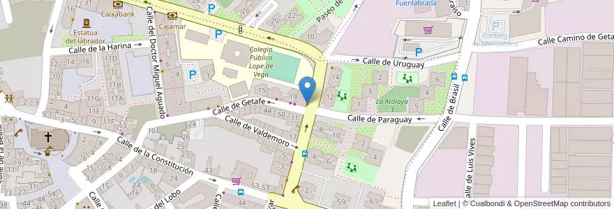 Mapa de ubicacion de Bar Esquila Daksa en Испания, Мадрид, Мадрид, Área Metropolitana De Madrid Y Corredor Del Henares, Fuenlabrada.