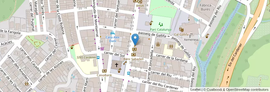 Mapa de ubicacion de Bar Estel en 西班牙, Catalunya, Barcelona, Bages, Sant Joan De Vilatorrada.