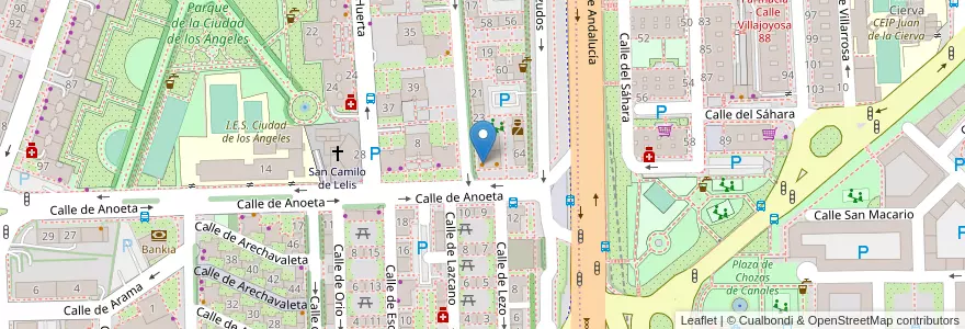 Mapa de ubicacion de Bar Estrella en España, Comunidad De Madrid, Comunidad De Madrid, Área Metropolitana De Madrid Y Corredor Del Henares, Madrid.