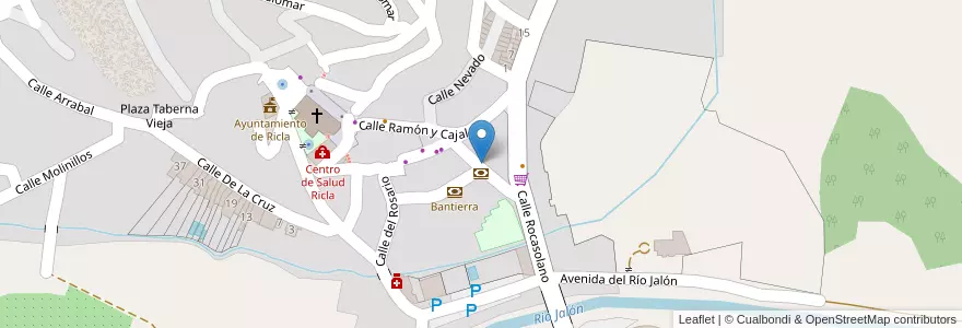 Mapa de ubicacion de Bar Event en Испания, Арагон, Сарагоса, Valdejalón, Ricla.