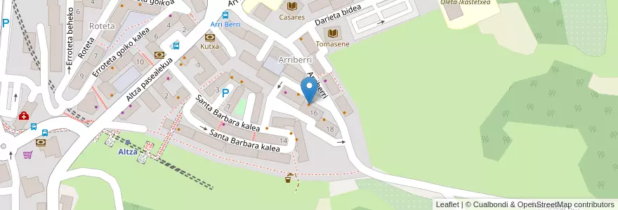 Mapa de ubicacion de Bar Feli en スペイン, バスク州, Gipuzkoa, Donostialdea, Pasaia, Donostia/San Sebastián.