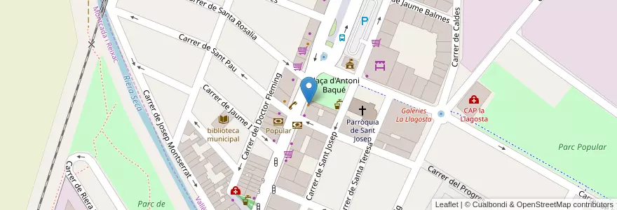 Mapa de ubicacion de Bar Flor en İspanya, Catalunya, Barcelona, Vallès Oriental, Montcada I Reixac, La Llagosta.