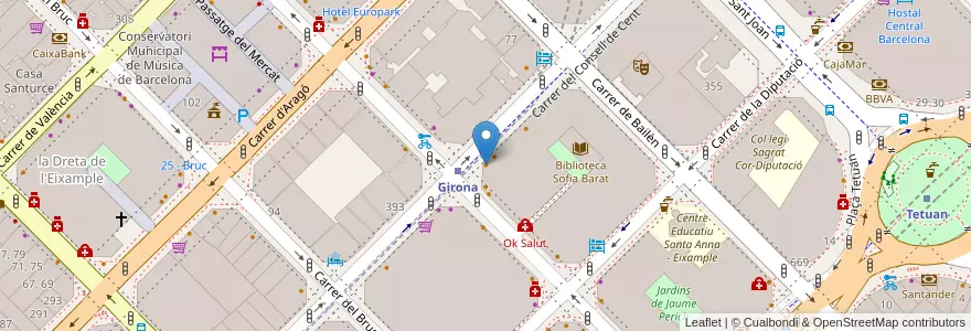 Mapa de ubicacion de Bar Funicular en Spanien, Katalonien, Barcelona, Barcelonès, Barcelona.