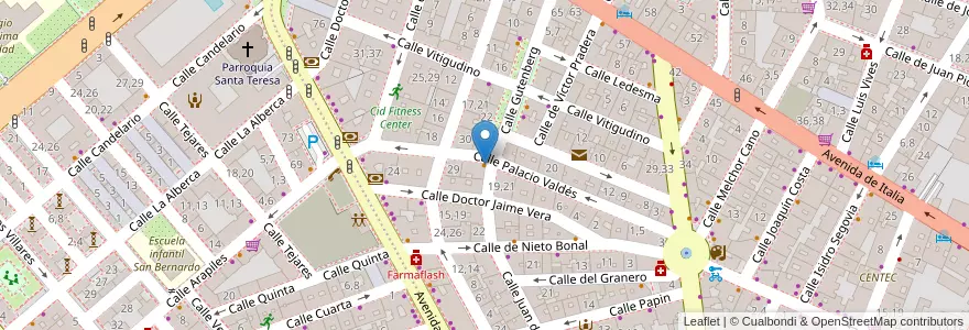 Mapa de ubicacion de Bar G28 en España, Castilla Y León, Salamanca, Campo De Salamanca, Salamanca.