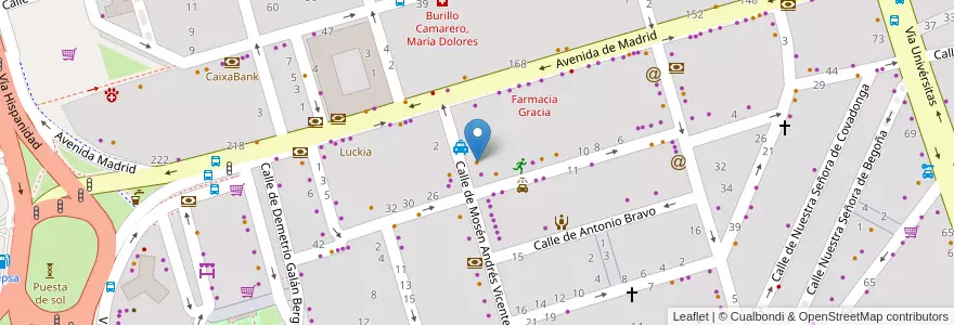 Mapa de ubicacion de Bar Gabriel en 西班牙, Aragón, 萨拉戈萨, Zaragoza, 萨拉戈萨.