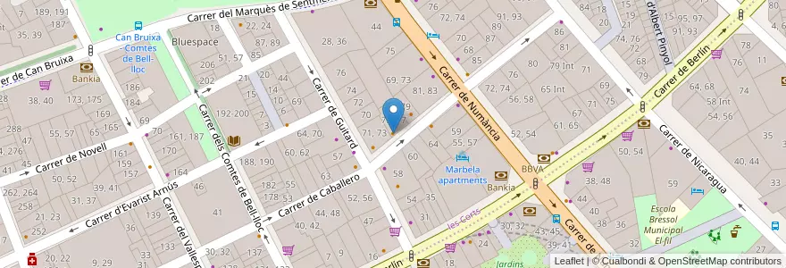 Mapa de ubicacion de Bar Galicia en Испания, Каталония, Барселона, Барселонес, Барселона.