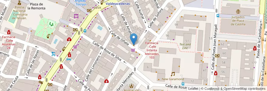 Mapa de ubicacion de Bar Gallego Loureiro en 西班牙, Comunidad De Madrid, Comunidad De Madrid, Área Metropolitana De Madrid Y Corredor Del Henares, Madrid.