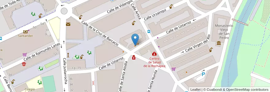 Mapa de ubicacion de Bar Garoa en スペイン, ナバーラ州, ナバーラ州, パンプローナ.