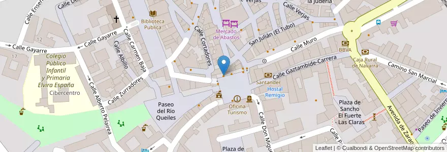 Mapa de ubicacion de Bar Gilligans en Espanha, Navarra, Navarra, Tudela.