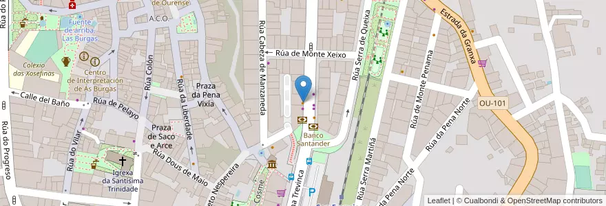 Mapa de ubicacion de Bar González en Espagne, Galice, Ourense, Ourense, Ourense.