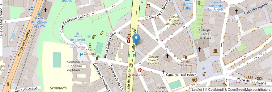 Mapa de ubicacion de Bar Graffiti en Испания, Мадрид, Мадрид, Área Metropolitana De Madrid Y Corredor Del Henares, Мадрид.
