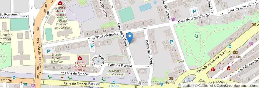Mapa de ubicacion de Bar Granada en Spanje, Comunidad De Madrid, Comunidad De Madrid, Área Metropolitana De Madrid Y Corredor Del Henares, Fuenlabrada.