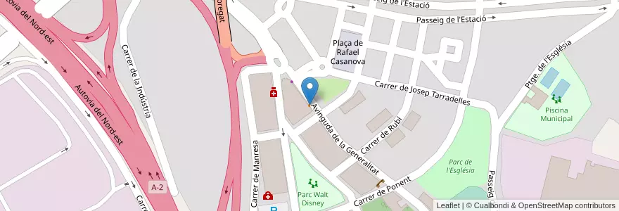 Mapa de ubicacion de Bar Granja Alis en 西班牙, Catalunya, Barcelona, Baix Llobregat, Abrera.