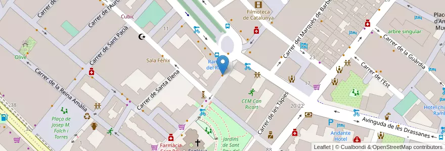 Mapa de ubicacion de Bar Granja Charly en Spagna, Catalunya, Barcelona, Barcelonès, Barcelona.
