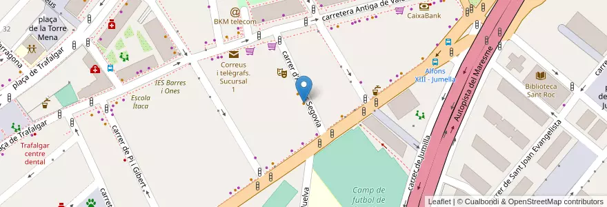 Mapa de ubicacion de Bar Granja J.G. en Espagne, Catalogne, Barcelone, Barcelonais, Badalona.