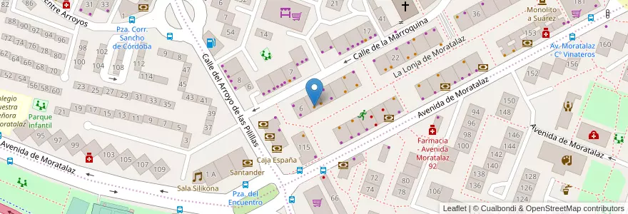 Mapa de ubicacion de Bar Guacha en إسبانيا, منطقة مدريد, منطقة مدريد, Área Metropolitana De Madrid Y Corredor Del Henares, مدريد.