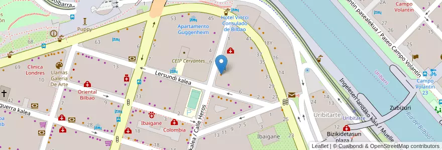 Mapa de ubicacion de Bar Gure Leku en 西班牙, 巴斯克, 比斯开, Bilboaldea, 毕尔巴鄂.
