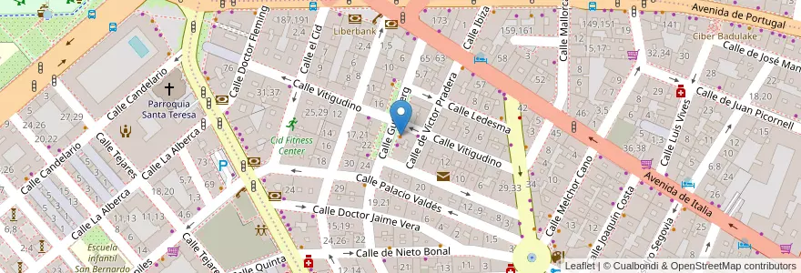 Mapa de ubicacion de Bar Habana en Spanien, Kastilien Und León, Salamanca, Campo De Salamanca, Salamanca.