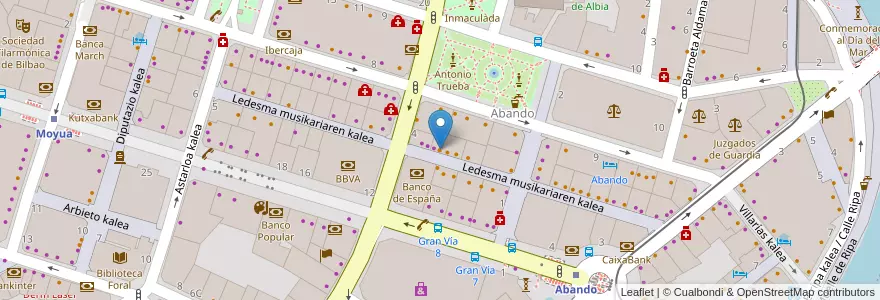 Mapa de ubicacion de Bar Hipódromo en Spanien, Autonome Gemeinschaft Baskenland, Bizkaia, Bilboaldea, Bilbao.