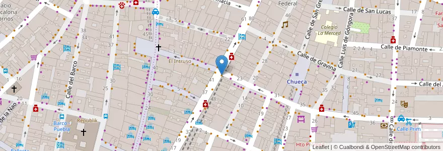 Mapa de ubicacion de Bar Hortaleza en Испания, Мадрид, Мадрид, Área Metropolitana De Madrid Y Corredor Del Henares, Мадрид.