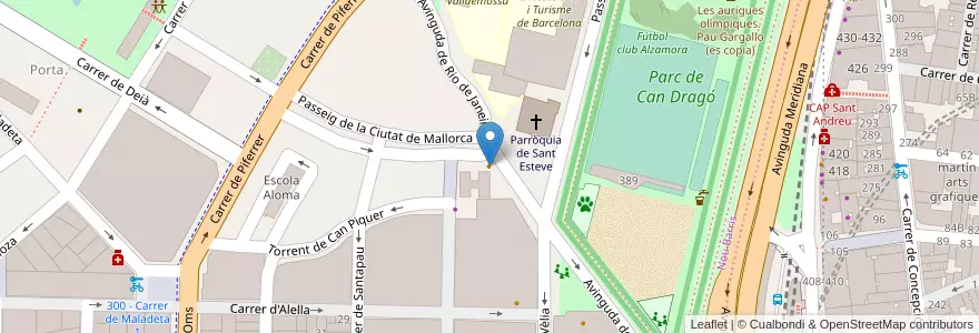 Mapa de ubicacion de Bar Hot Dog City en اسپانیا, Catalunya, Barcelona, Barcelonès, Barcelona.