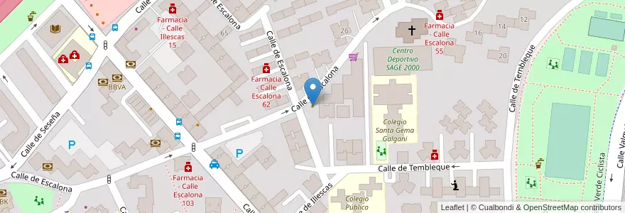 Mapa de ubicacion de Bar Ibiza en إسبانيا, منطقة مدريد, منطقة مدريد, Área Metropolitana De Madrid Y Corredor Del Henares, مدريد.