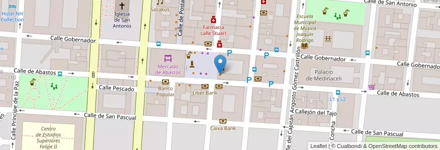 Mapa de ubicacion de Bar Jacinto en İspanya, Comunidad De Madrid, Comunidad De Madrid, Las Vegas, Aranjuez.