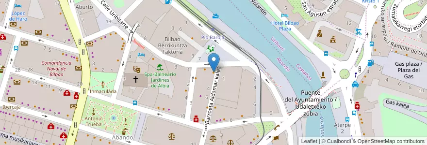 Mapa de ubicacion de Bar Joisa en إسبانيا, إقليم الباسك, Bizkaia, Bilboaldea, بلباو.