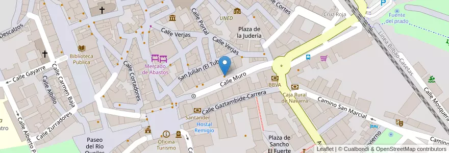 Mapa de ubicacion de Bar José Luis en إسبانيا, Navarra - Nafarroa, Navarra - Nafarroa, Tudela.
