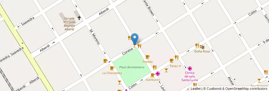 Mapa de ubicacion de Bar Korner en 阿根廷, 布宜诺斯艾利斯省, Partido De Quilmes, Quilmes.