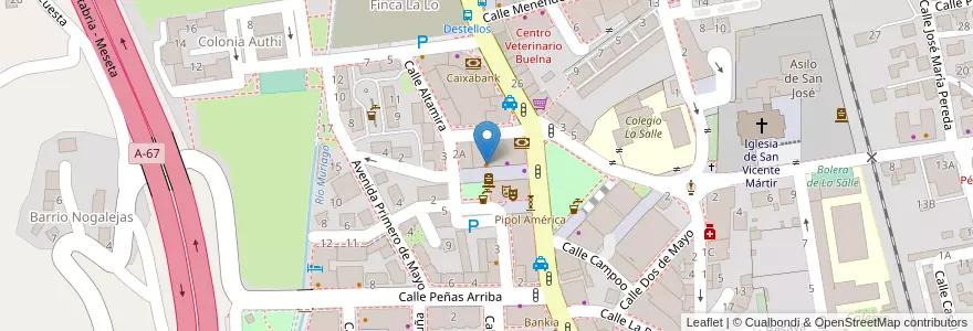 Mapa de ubicacion de Bar Kronen en إسبانيا, كانتابريا, منطقة كانتابريا, Besaya, Los Corrales De Buelna.