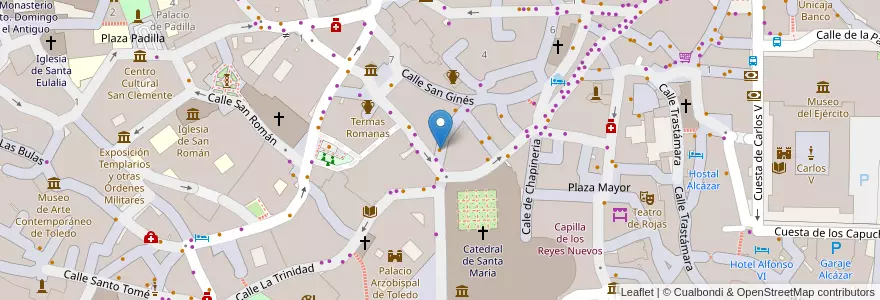 Mapa de ubicacion de Bar La Alcaldía en إسبانيا, قشتالة-لا مانتشا, طليطلة, طليطلة, طليطلة.