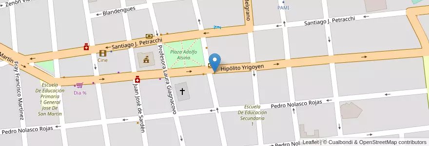Mapa de ubicacion de Bar La Banca en Argentina, Buenos Aires, Partido De Monte, San Miguel Del Monte.