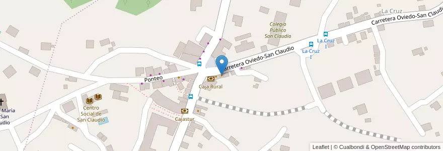 Mapa de ubicacion de Bar La Canciella en Espanha, Astúrias, Astúrias, Oviedo.