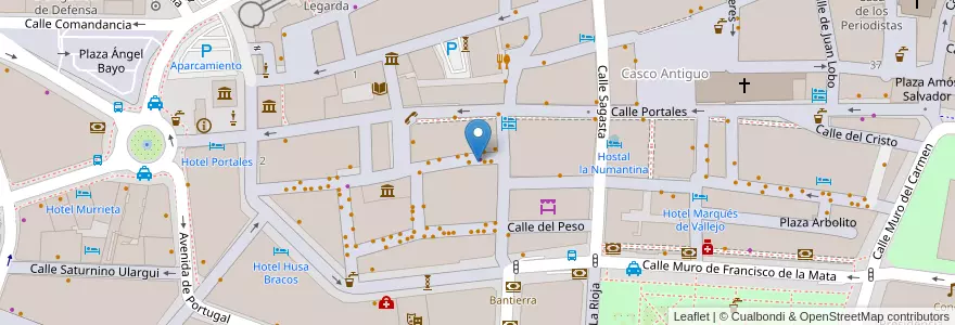 Mapa de ubicacion de Bar La Canilla en Испания, Риоха, Риоха, Логронья.