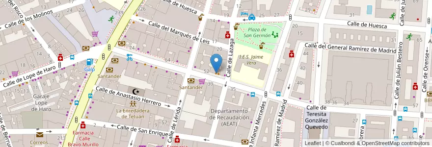 Mapa de ubicacion de Bar La Carreta en 스페인, Comunidad De Madrid, Comunidad De Madrid, Área Metropolitana De Madrid Y Corredor Del Henares, 마드리드.